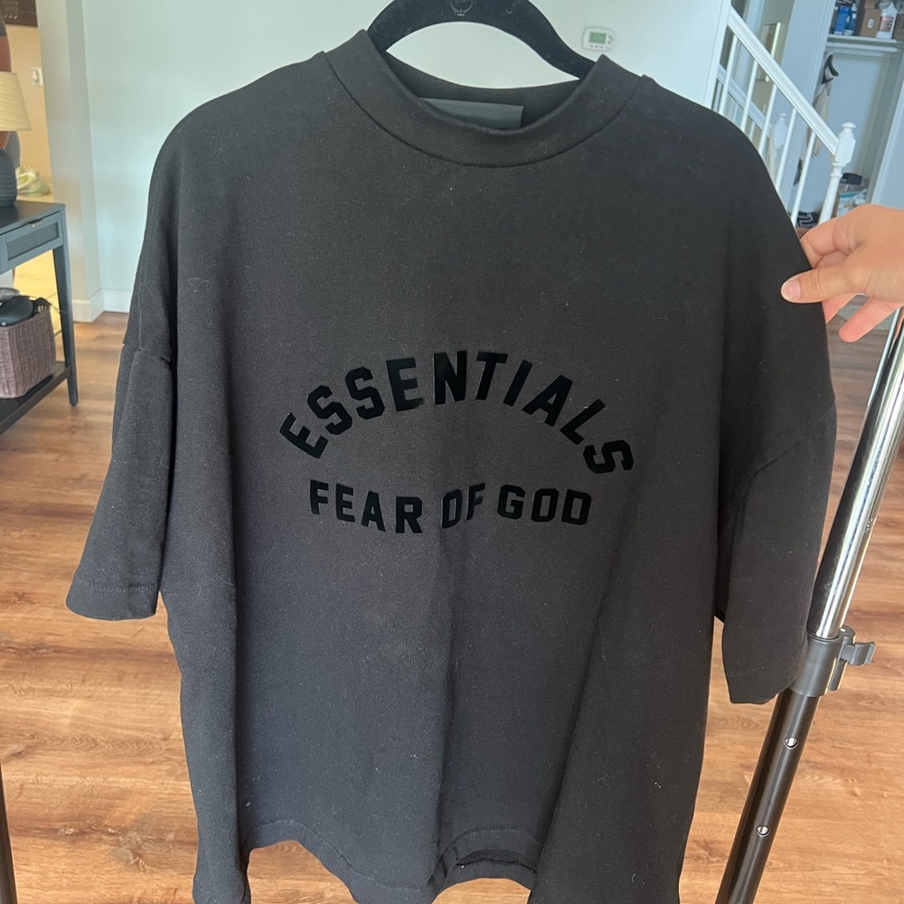 Fear of God Jet Black Crewneck T-Shirt